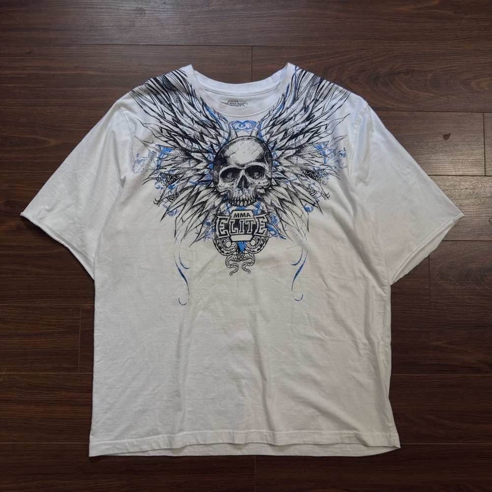 MMA Elite White Graphic Men's Shirt